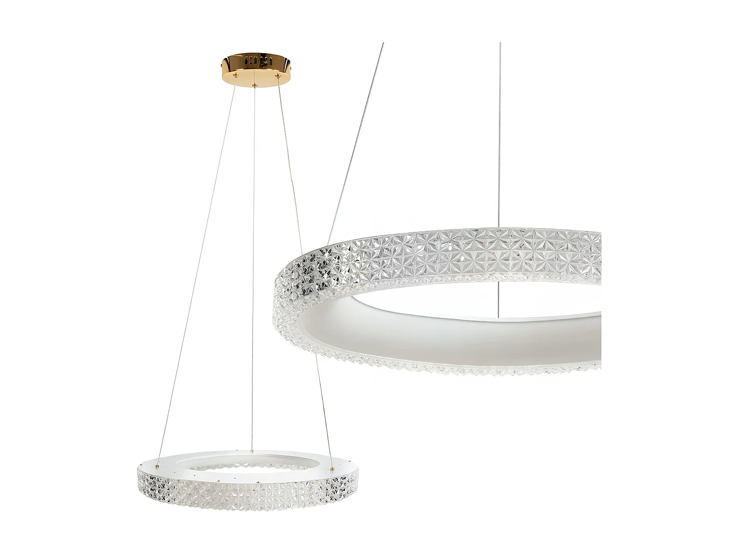 Lampe Suspendue Led Toolight Ms002-Cp Rose Gold 60Cm