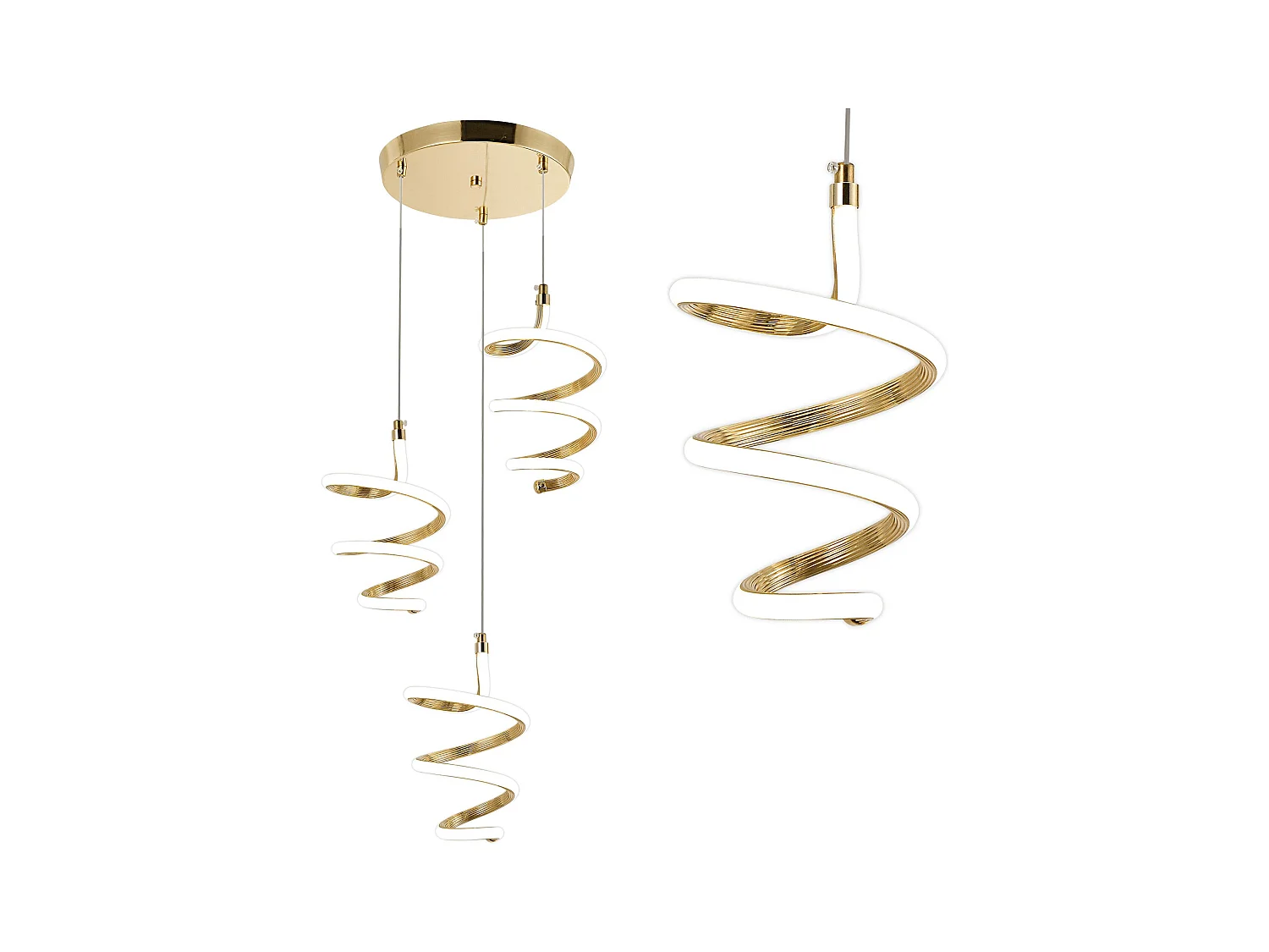 Lampe Suspendue Led Toolight G075-3Cpr Gold