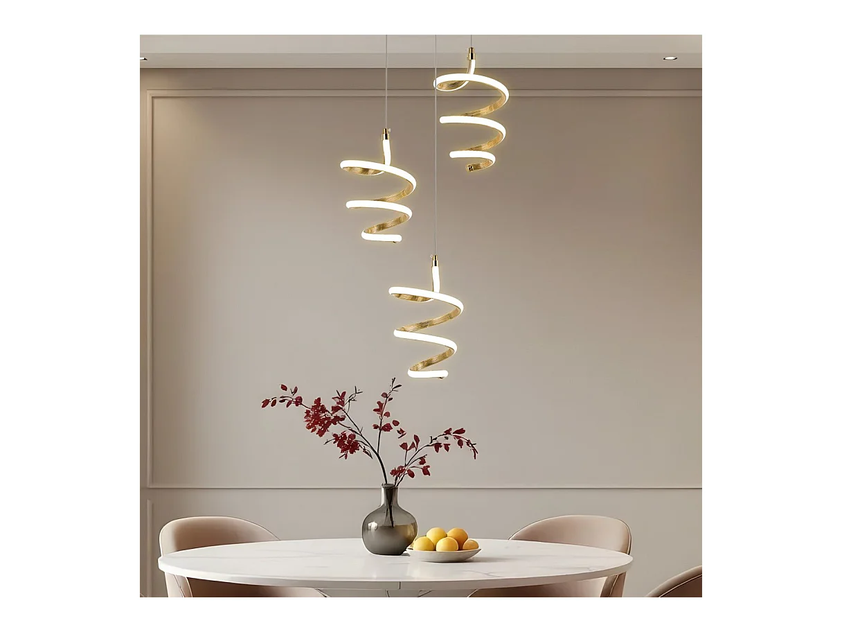 Lampe Suspendue Led Toolight G075-3Cpr Gold