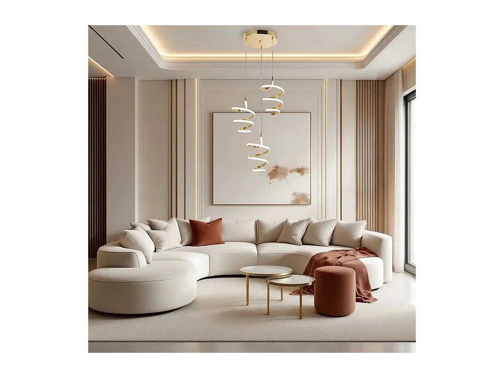 Lampe Suspendue Led Toolight G075-3Cpr Gold