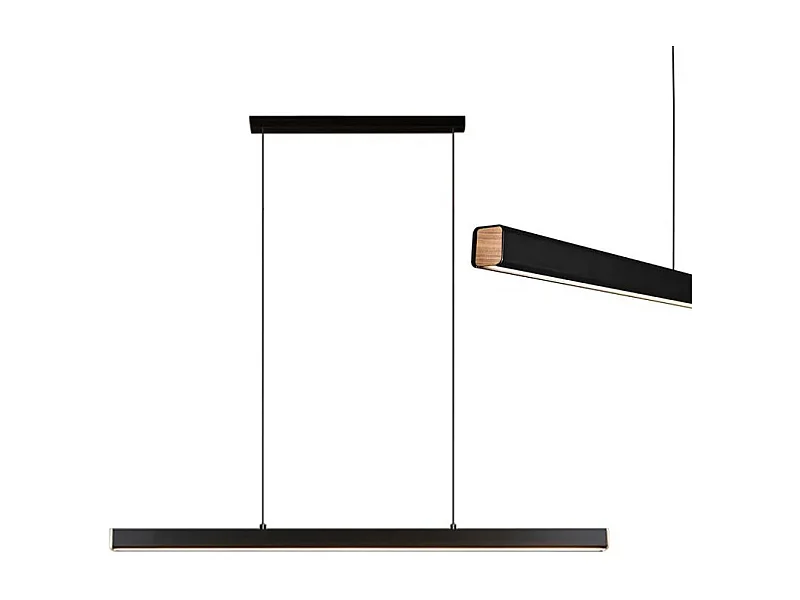 Lampe Suspendue Led Toolight App1447-Cp Black 80Cm