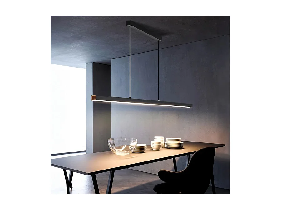 Lampe Suspendue Led Toolight App1447-Cp Black 80Cm