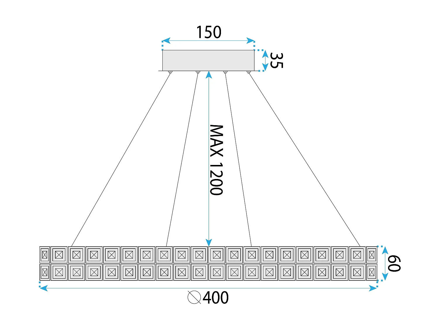 Lampe Suspendue Led Toolight Ms004-Cp Chrome