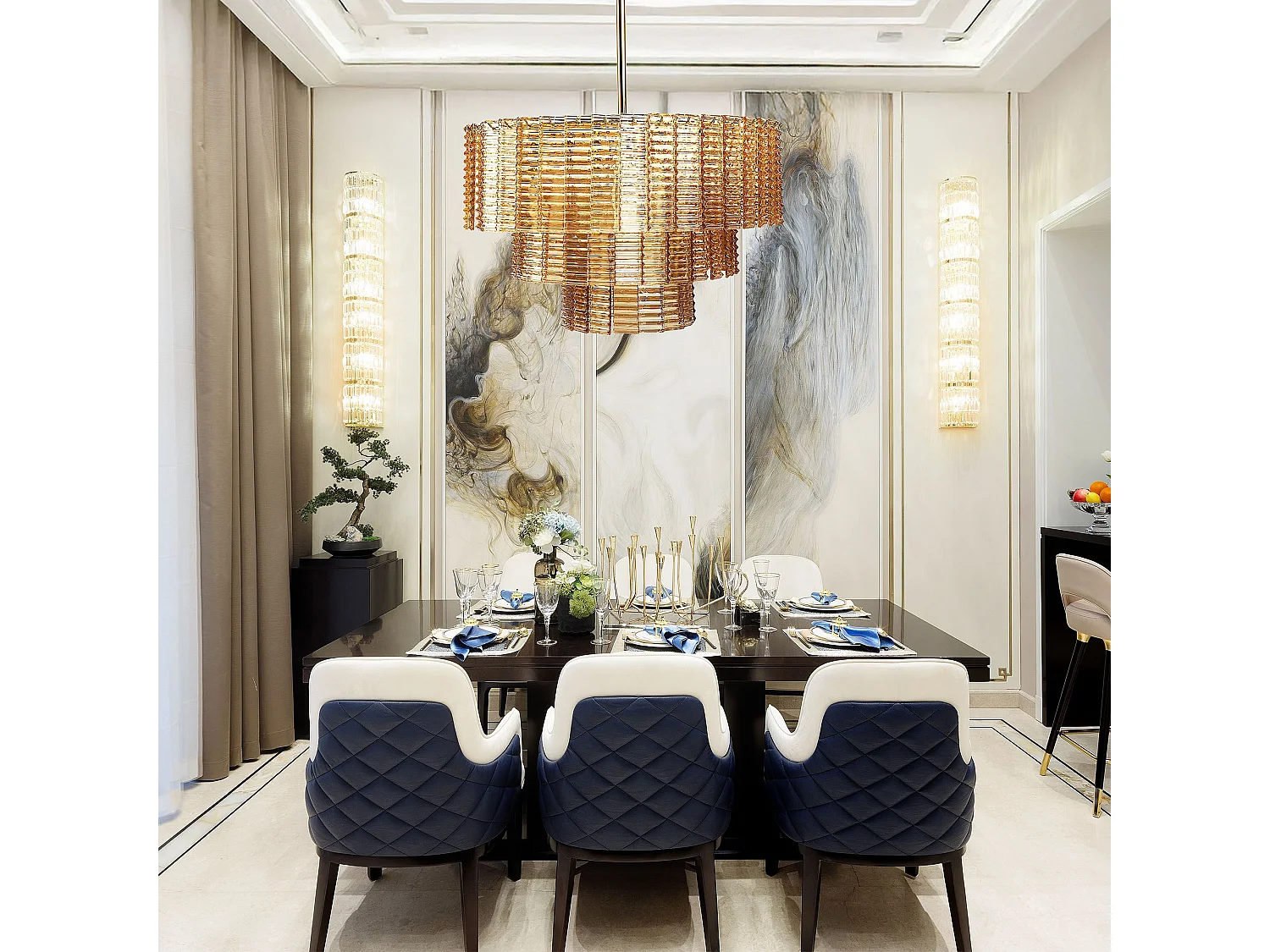 Lampe Suspendue Toolight App1677-8Cp Brown