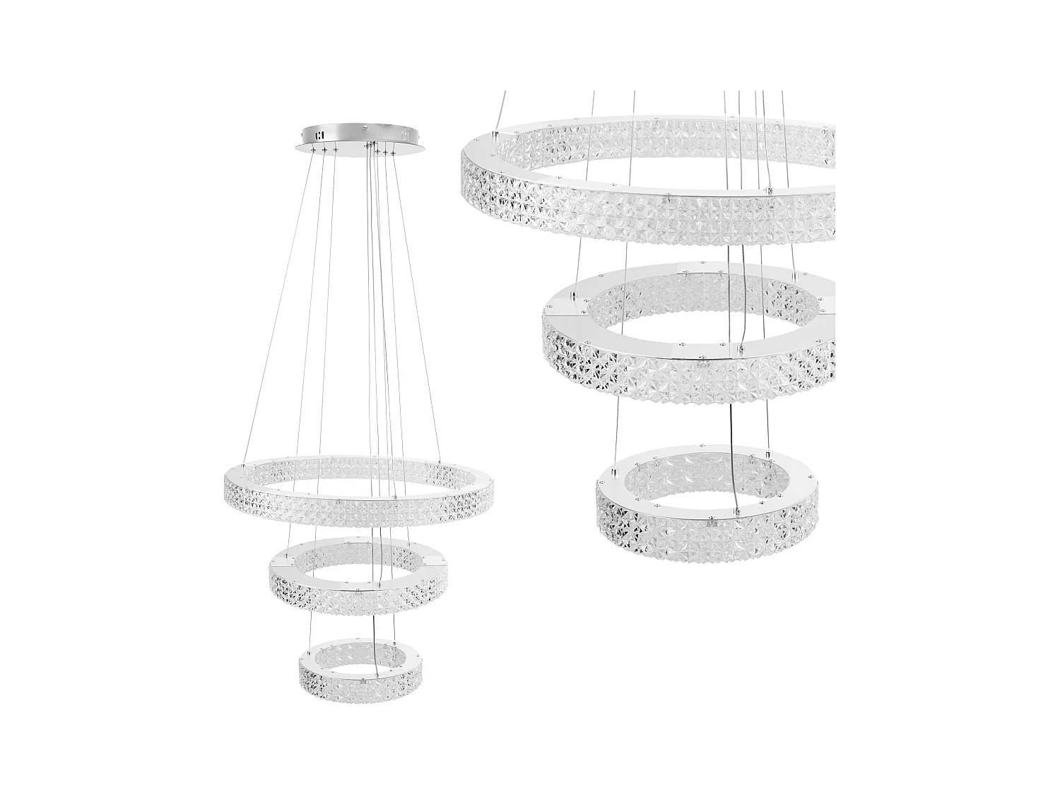 Lampe Suspendue Led Toolight Ms008-Cp Chrome