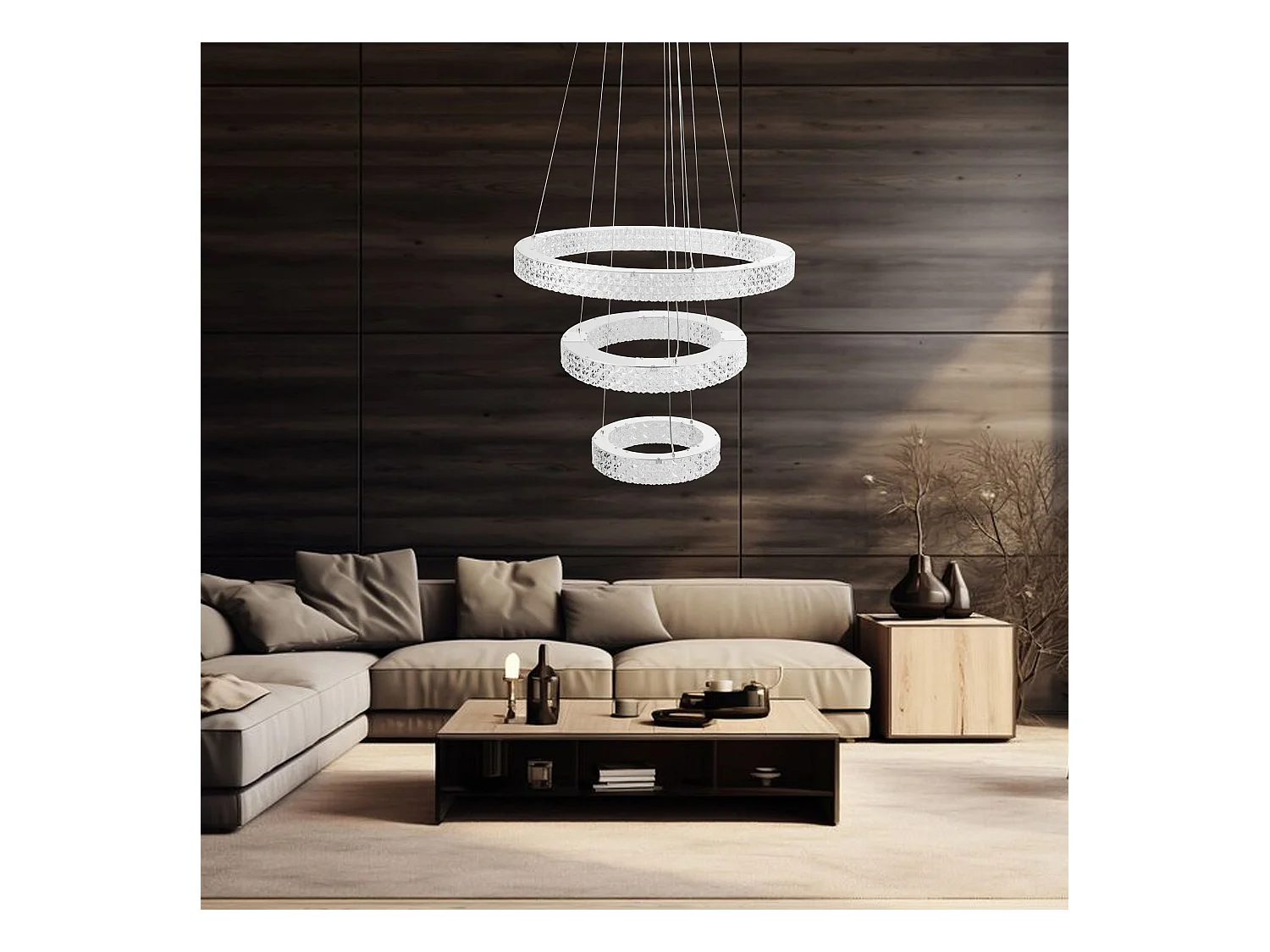 Lampe Suspendue Led Toolight Ms008-Cp Chrome