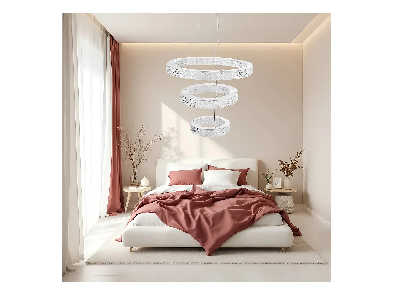 Lampe Suspendue Led Toolight Ms008-Cp Chrome