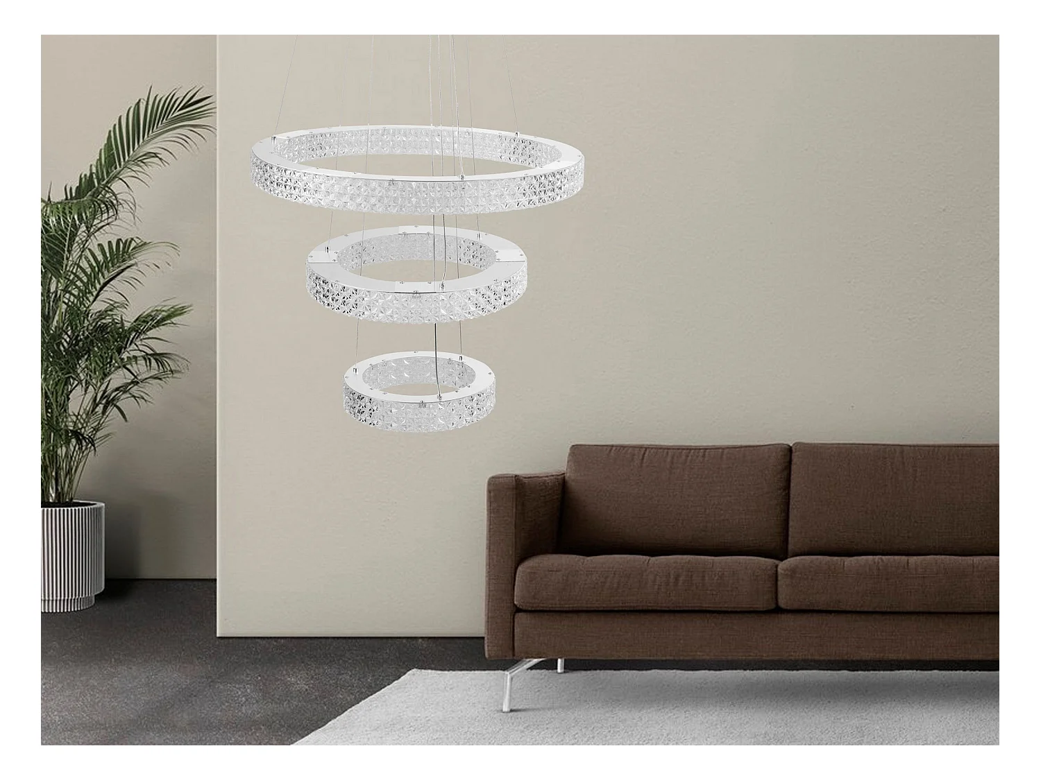 Lampe Suspendue Led Toolight Ms008-Cp Chrome