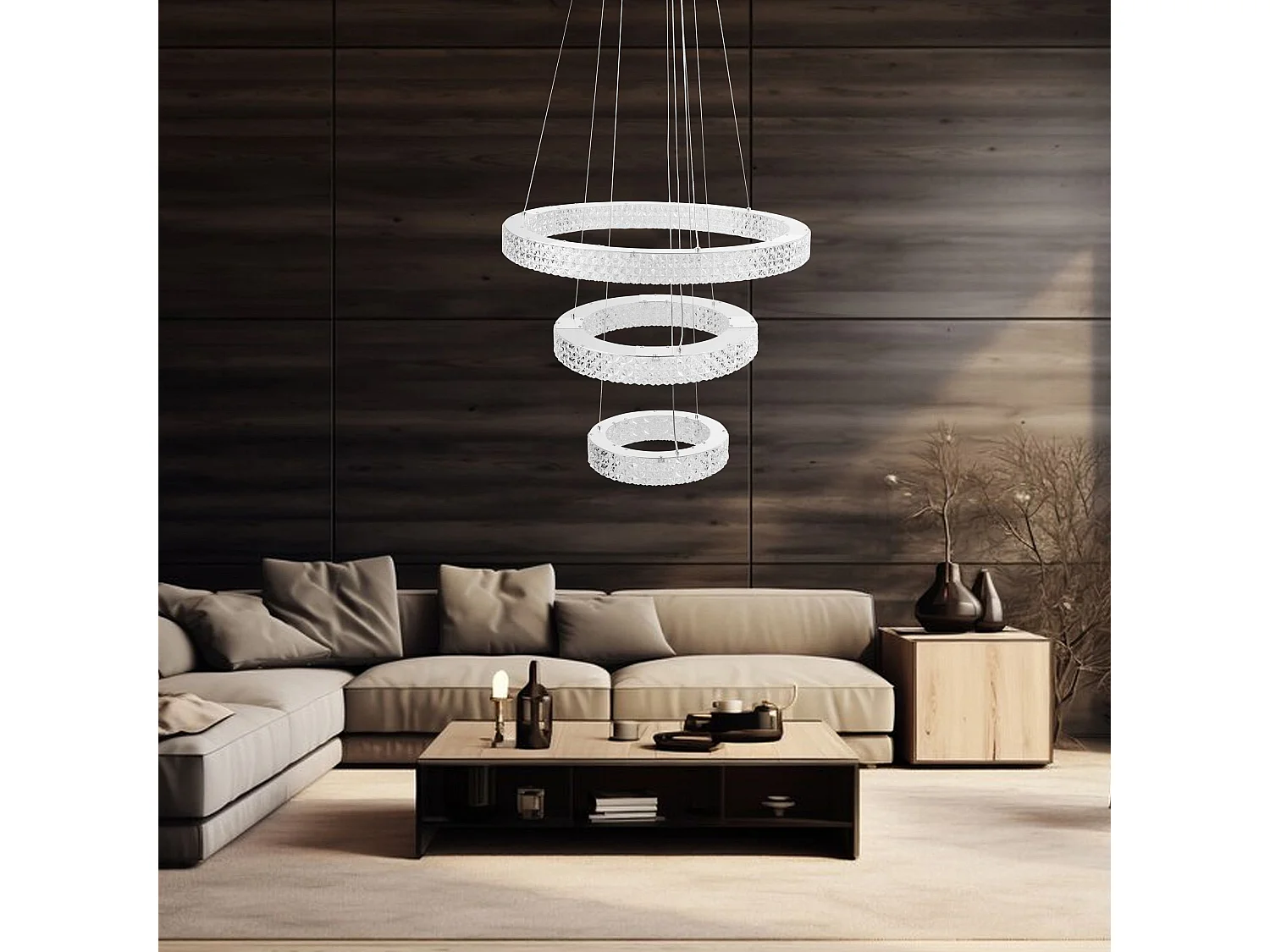 Lampe Suspendue Led Toolight Ms008-Cp Chrome