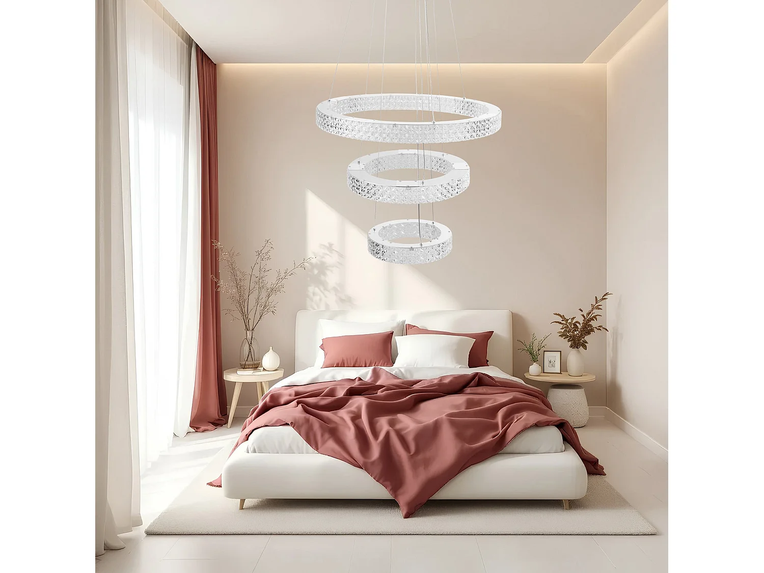 Lampe Suspendue Led Toolight Ms008-Cp Chrome