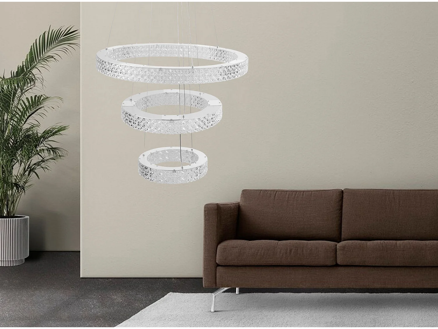 Lampe Suspendue Led Toolight Ms008-Cp Chrome