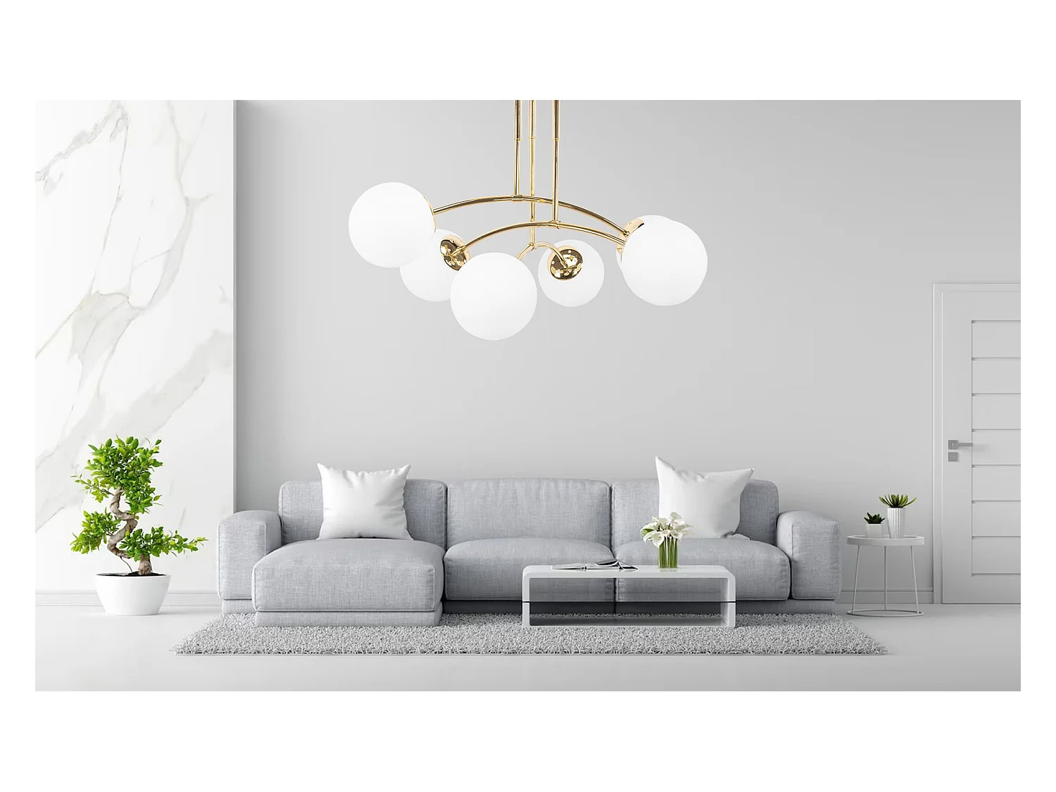 Lampe Suspendue Toolight App1577-6C Gold