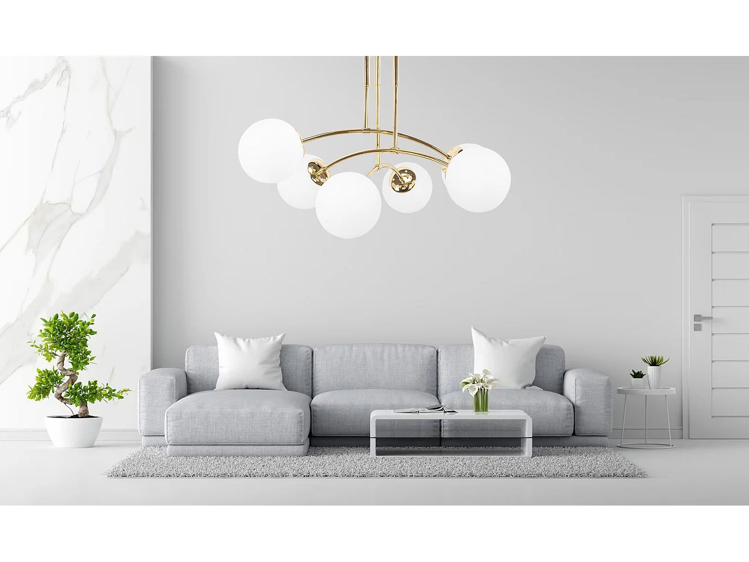 Lampe Suspendue Toolight App1577-6C Gold