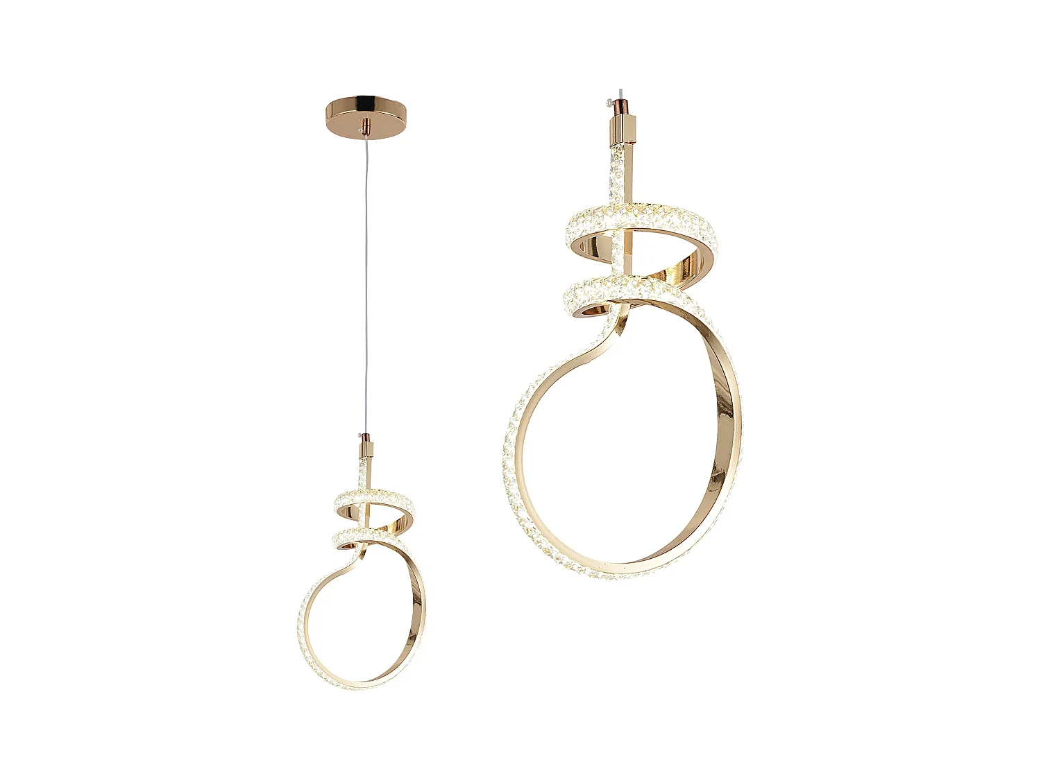 Lampe Suspendue Led Toolight G071-Cp Gold