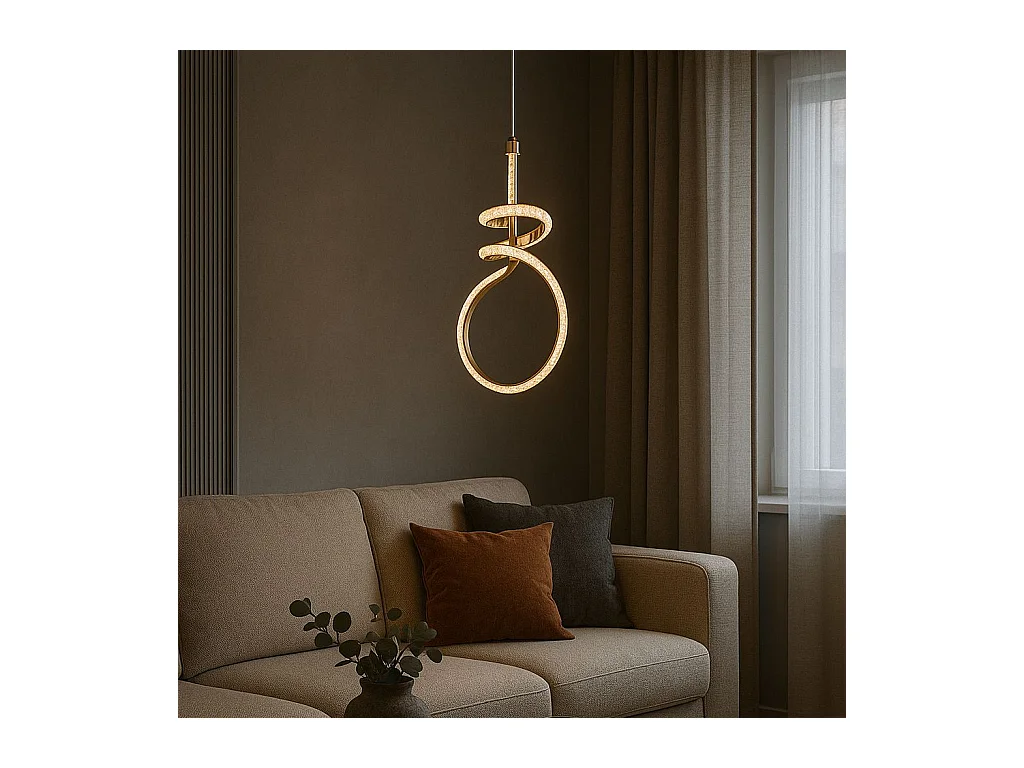 Lampe Suspendue Led Toolight G071-Cp Gold