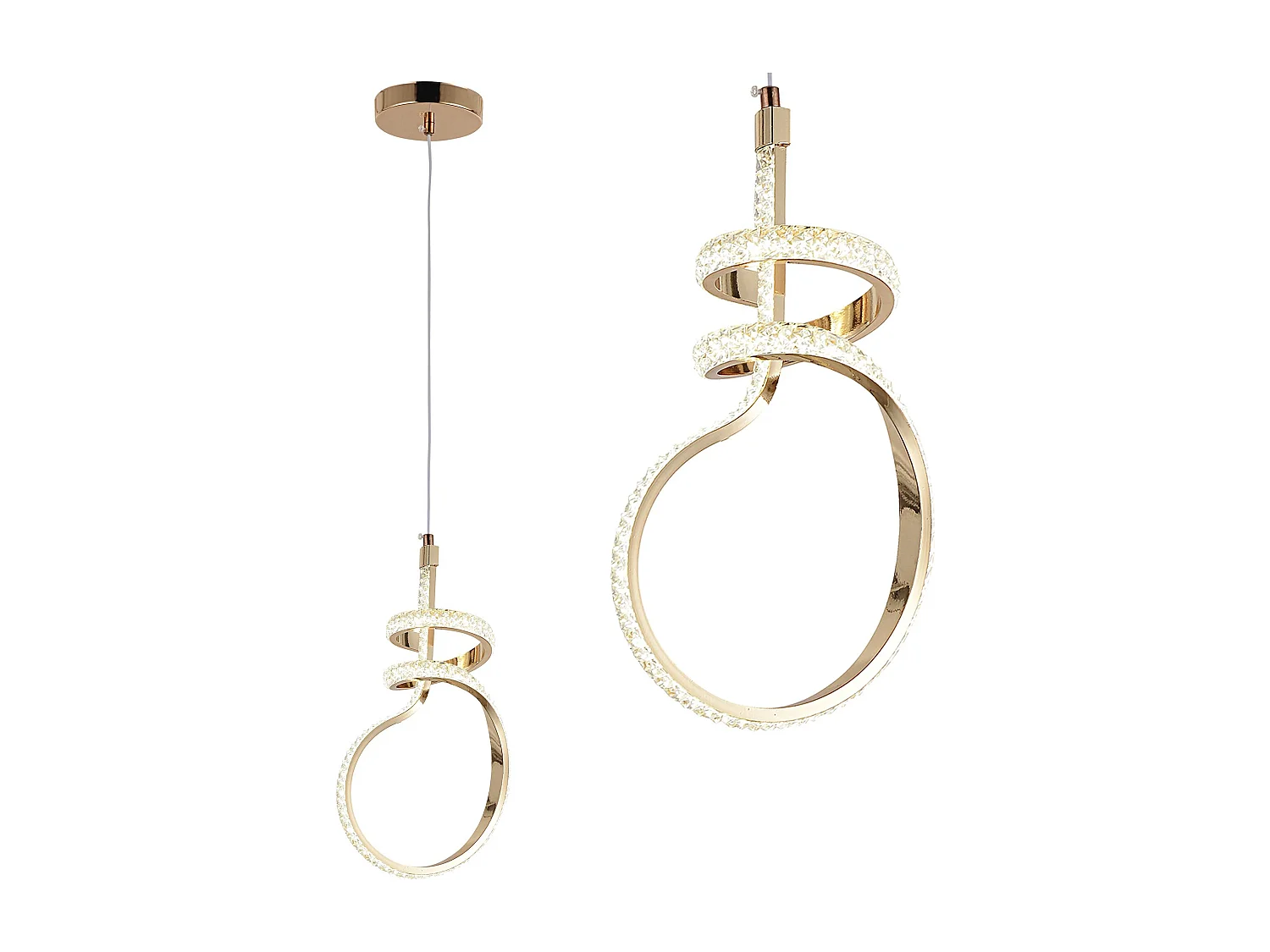 Lampe Suspendue Led Toolight G071-Cp Gold