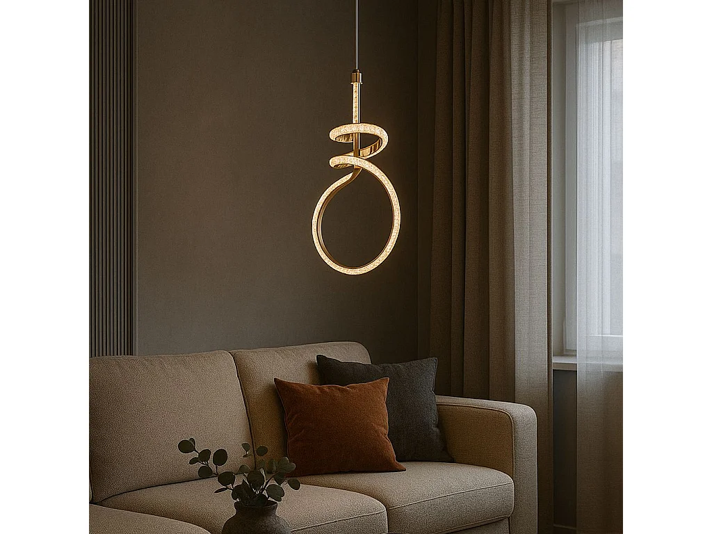 Lampe Suspendue Led Toolight G071-Cp Gold