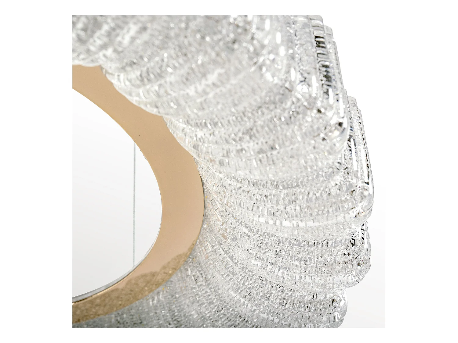 Lampe Suspendue Led Toolight Ms018-Cp Rose Gold 40Cm