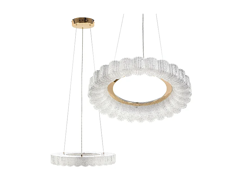 Lampe Suspendue Led Toolight Ms018-Cp Rose Gold 40Cm
