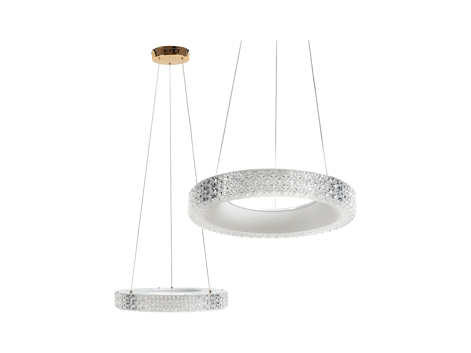 Candeeiro Suspenso Led Toolight Ms001-Cp Rose Gold 40Cm