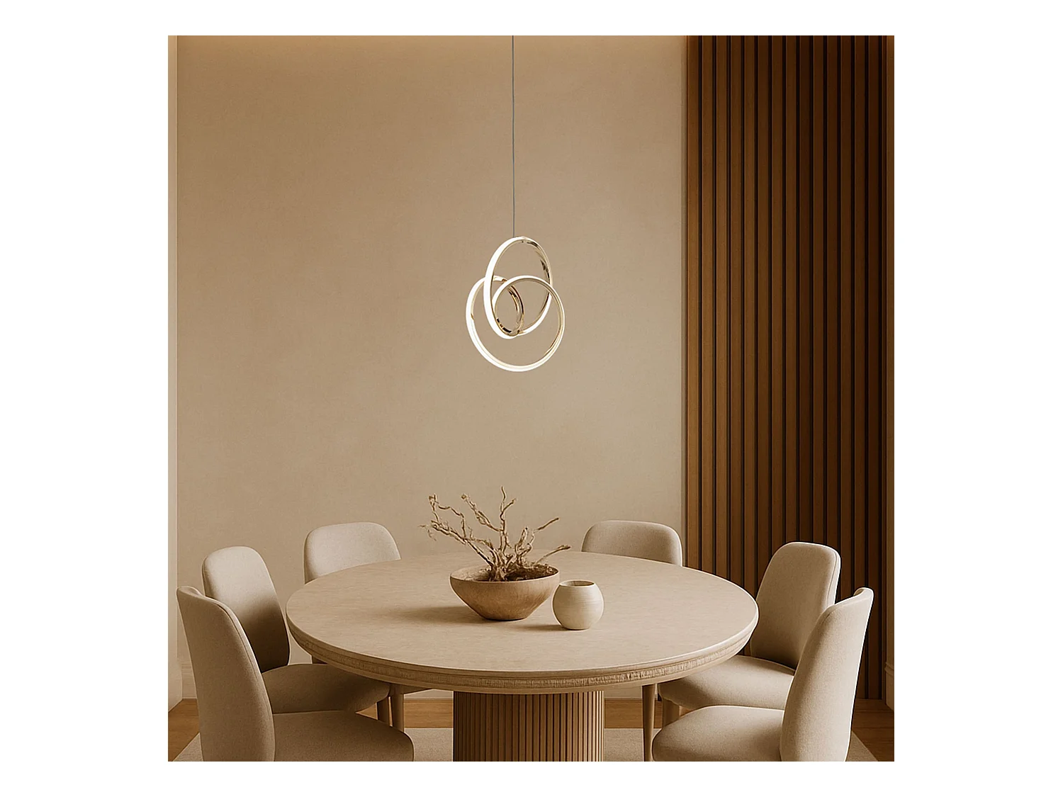 Lampe Suspendue Led Toolight G076-1Cp Gold