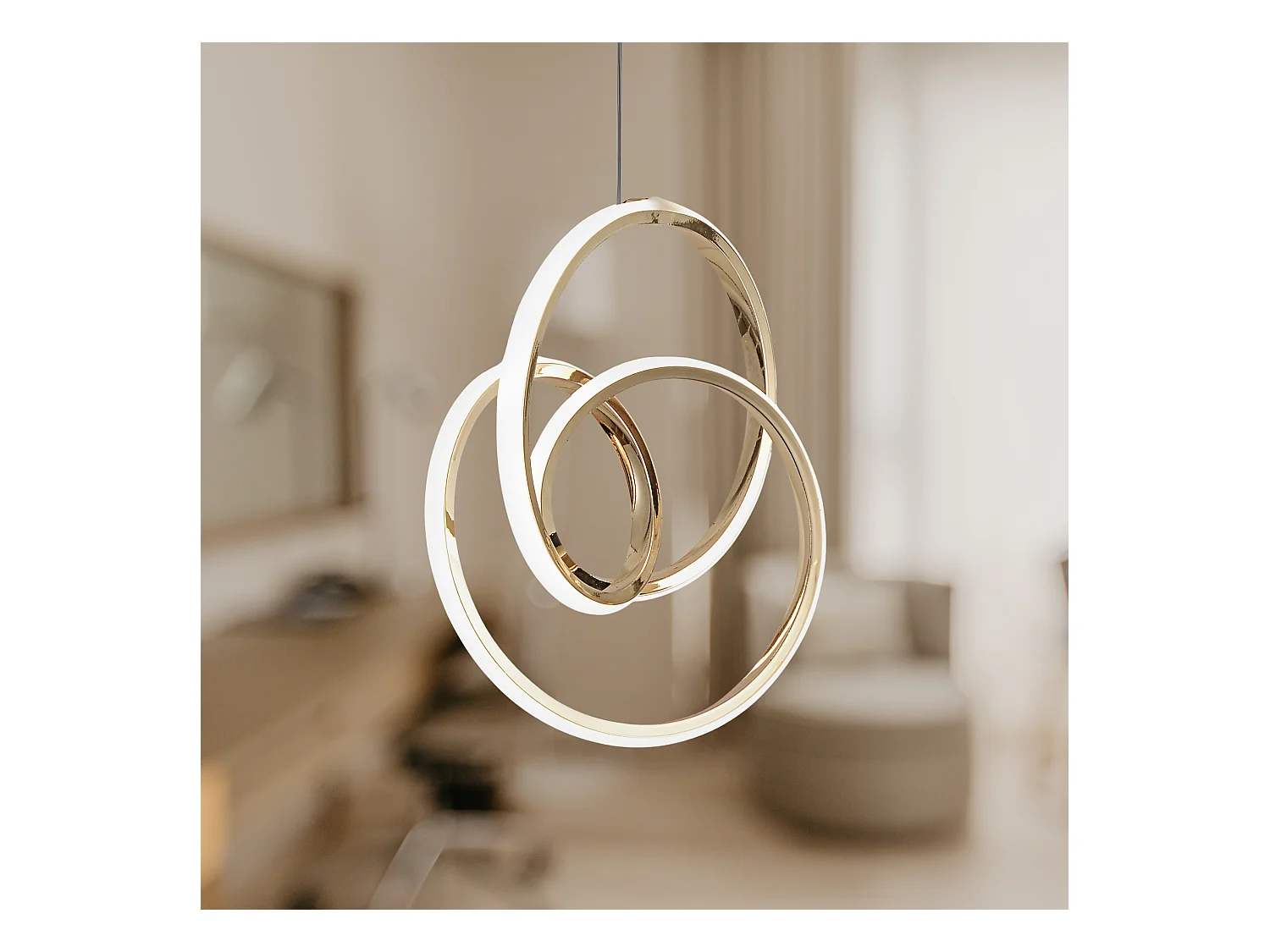 Lampe Suspendue Led Toolight G076-1Cp Gold