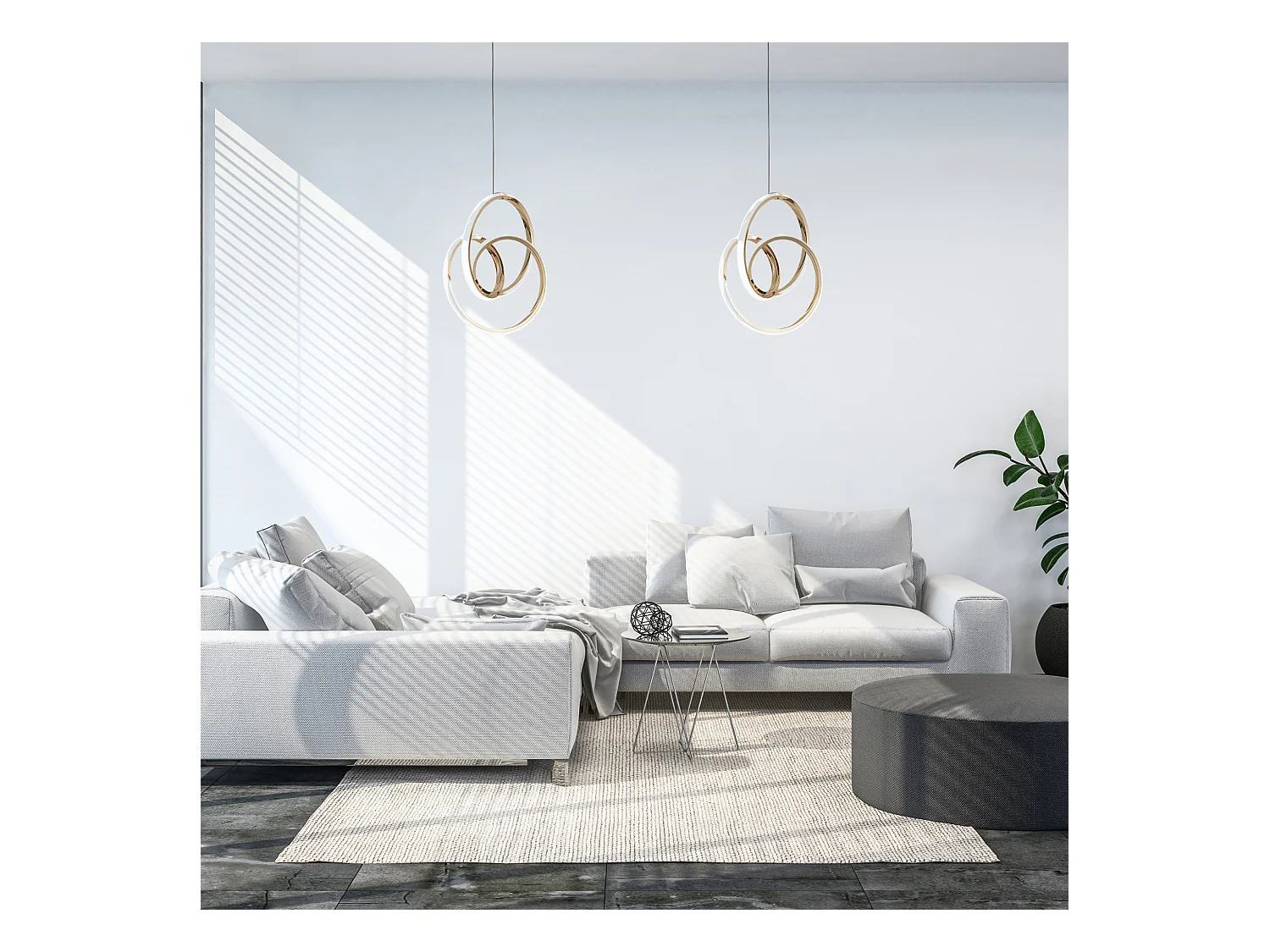 Lampe Suspendue Led Toolight G076-1Cp Gold