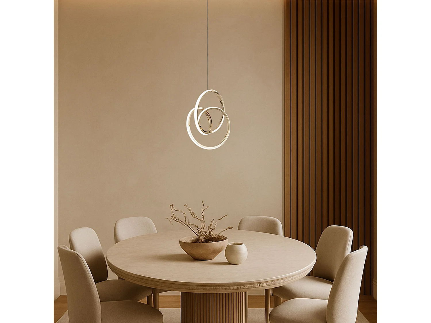 Hanglamp Led Toolight G076-1Cp Gold