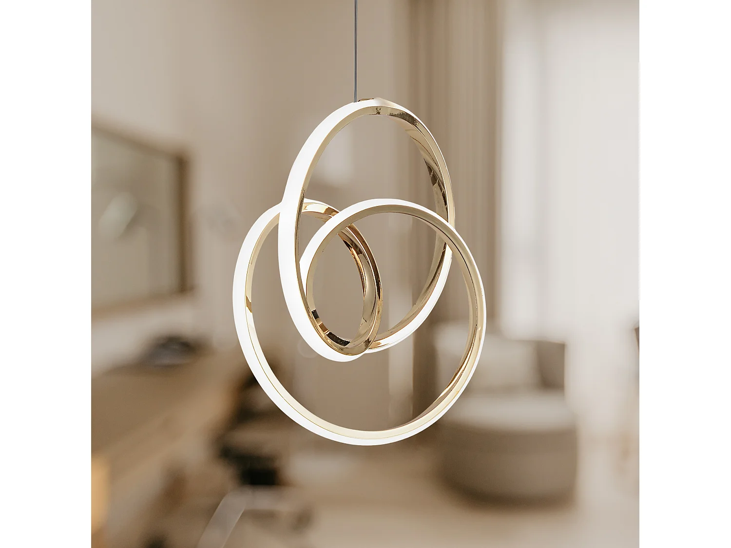 Hanglamp Led Toolight G076-1Cp Gold
