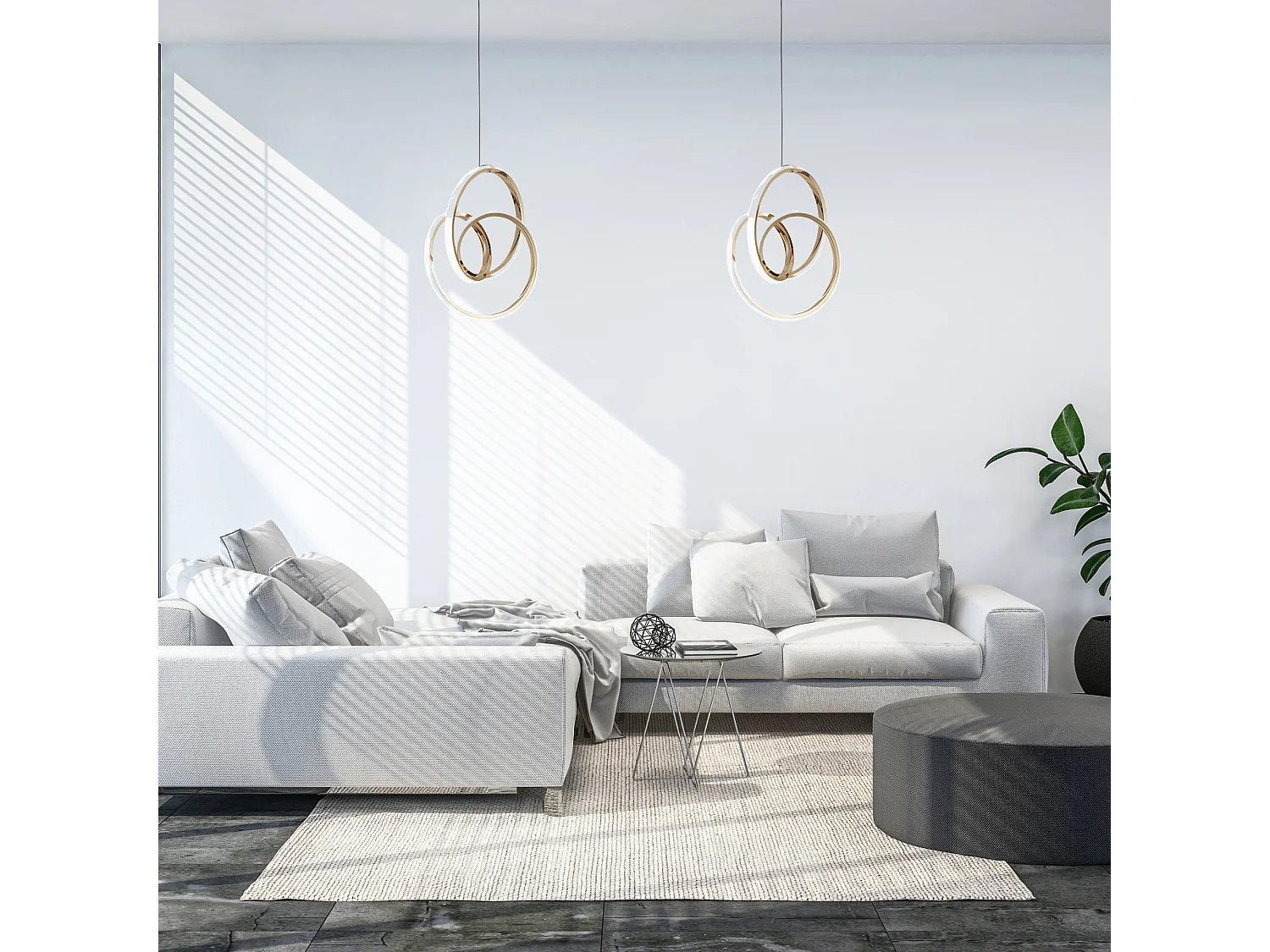 Hanglamp Led Toolight G076-1Cp Gold