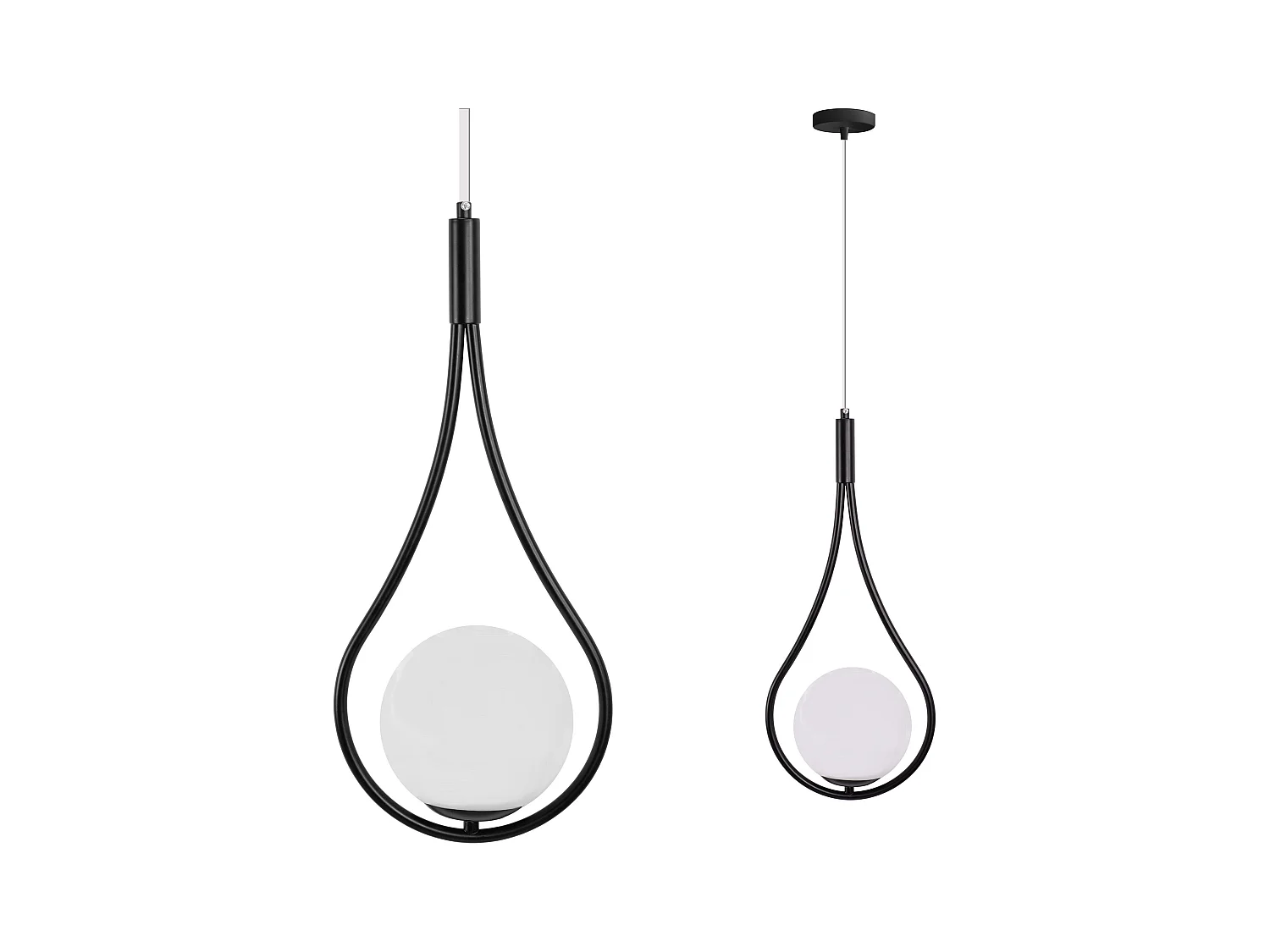 Lampe Suspendue Toolight G111-1W Black White