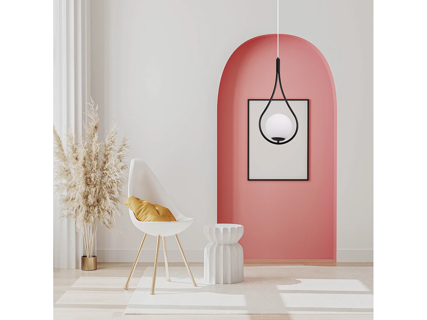 Lampe Suspendue Toolight G111-1W Black White