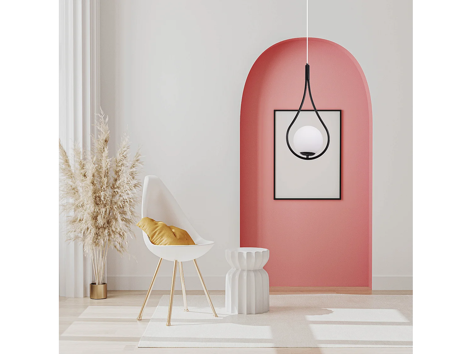 Lampe Suspendue Toolight G111-1W Black White