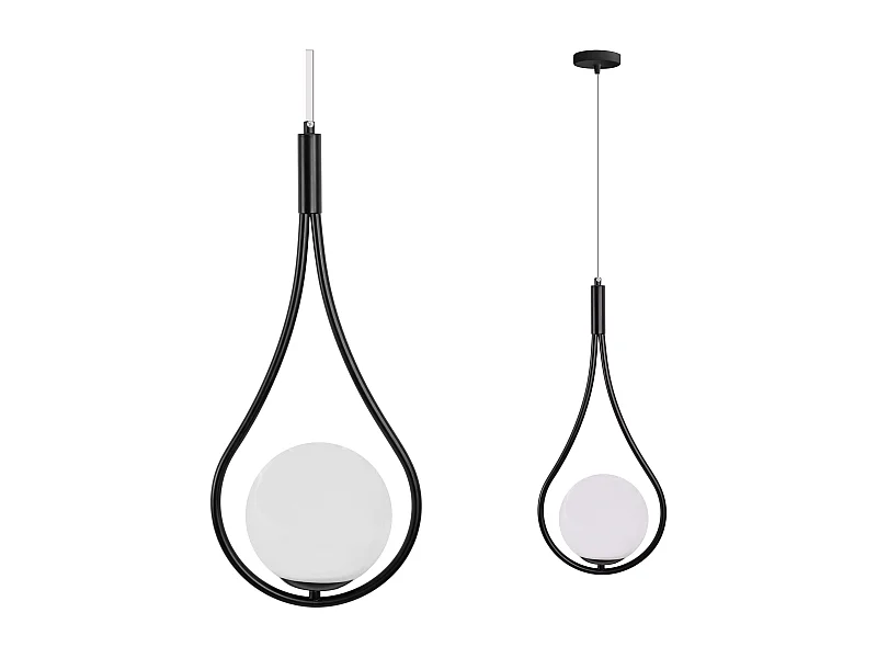 Lampe Suspendue Toolight G111-1W Black White