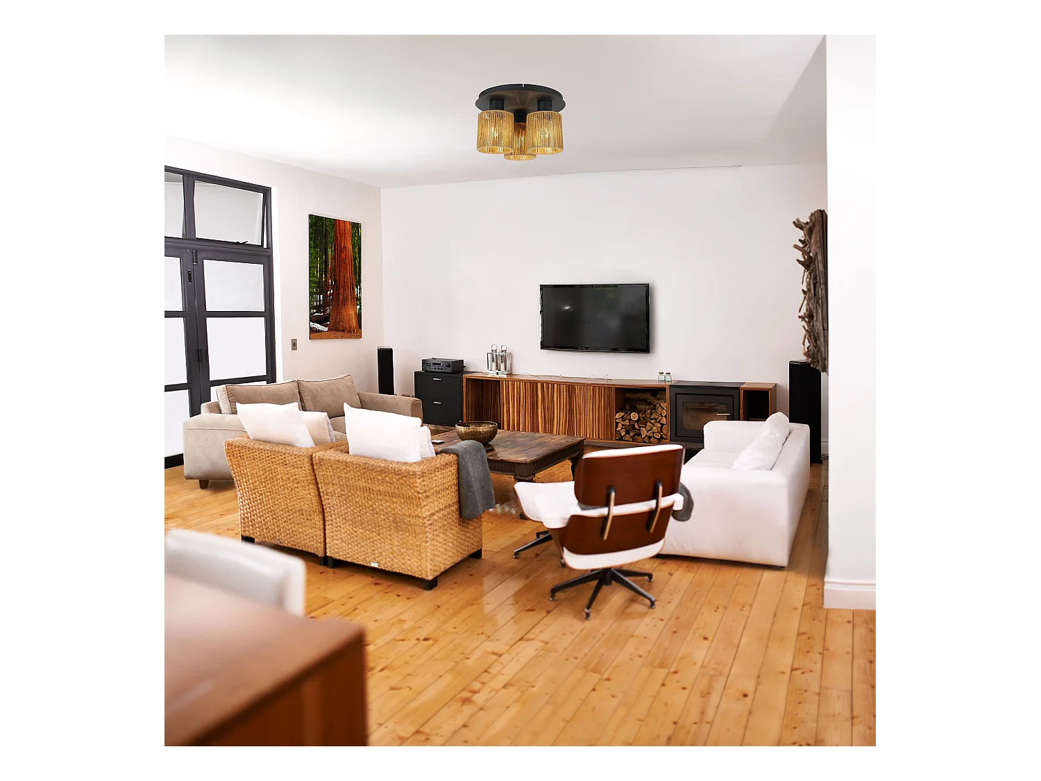 Lampe Suspendue Toolight App1819-3Cpr Black