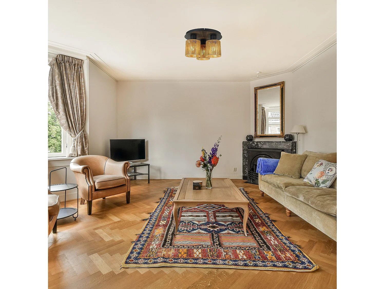 Lampe Suspendue Toolight App1819-3Cpr Black