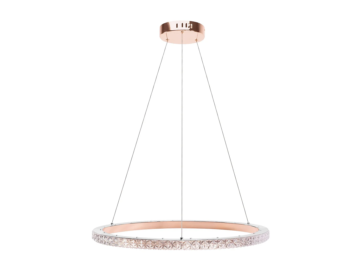 Lampe Suspendue Led Toolight Ms009-Cp Rose Gold 59Cm