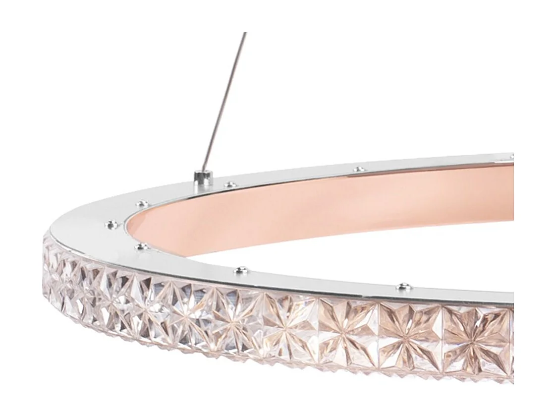 Lampe Suspendue Led Toolight Ms009-Cp Rose Gold 59Cm