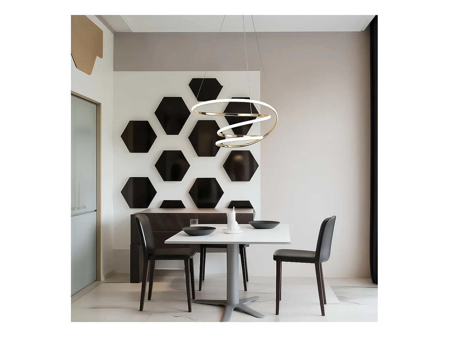 Lâmpada De Teto Led Toolight G080-1Cp Gold