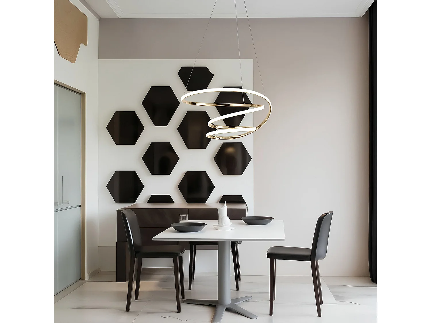 Lâmpada De Teto Led Toolight G080-1Cp Gold