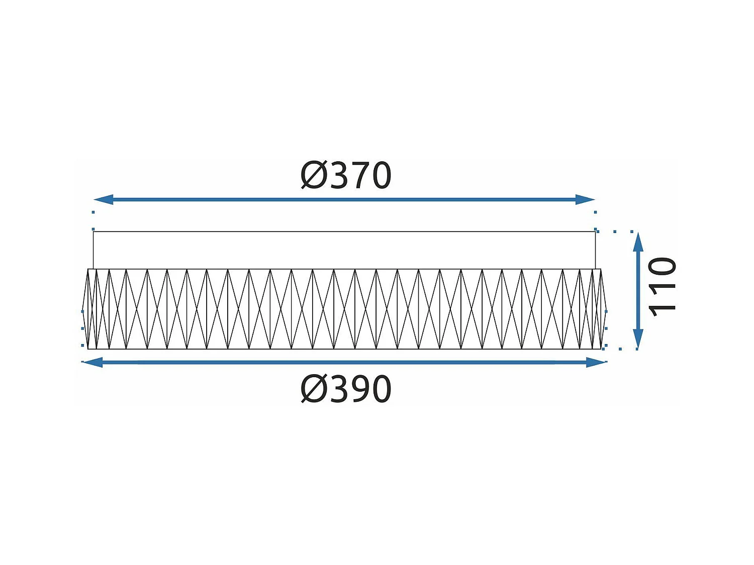 Plafonnière Toolight App1742-C Chrome 40