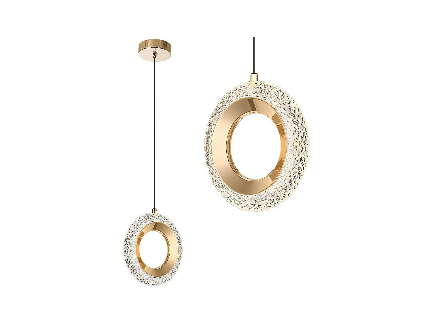 Lampe Suspendue Toolight G119-1Cp Gold