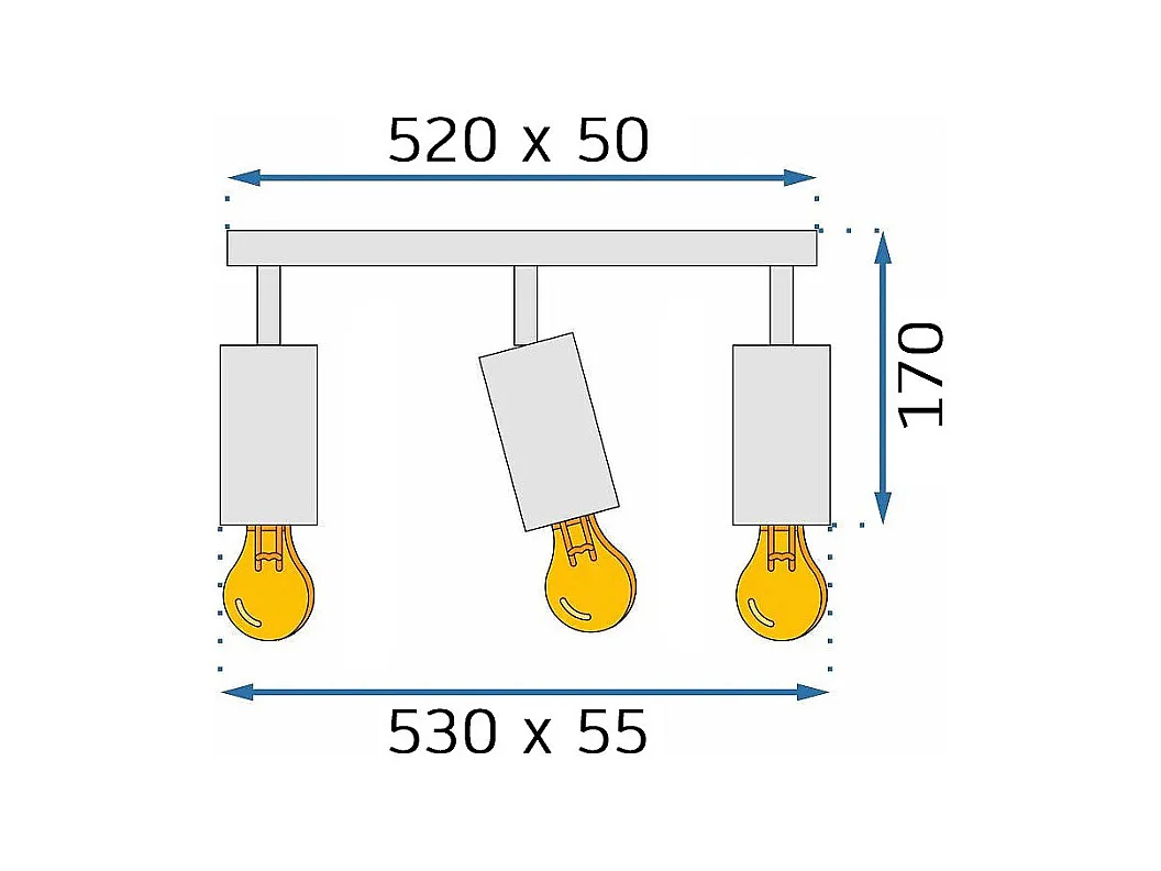 Lampe Toolight App1243-3C Black