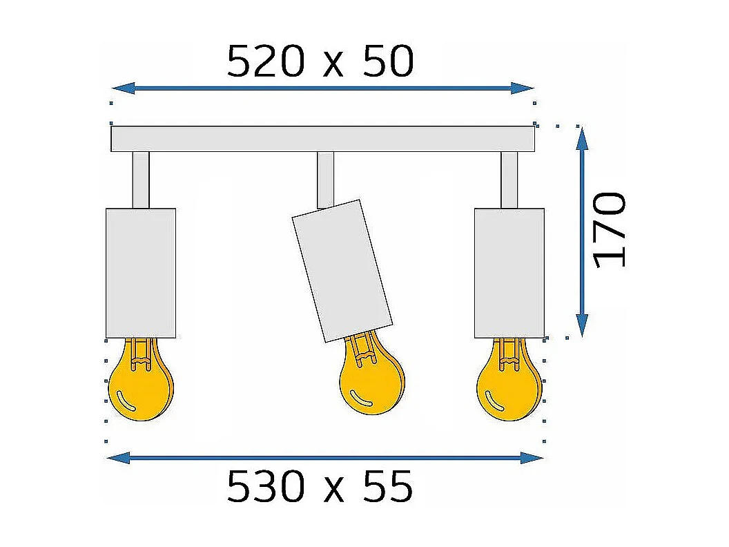 Lampe Toolight App1243-3C Black