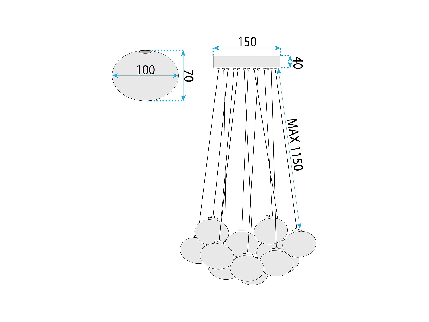 Lampe Toolight Ms025-13Cp Black