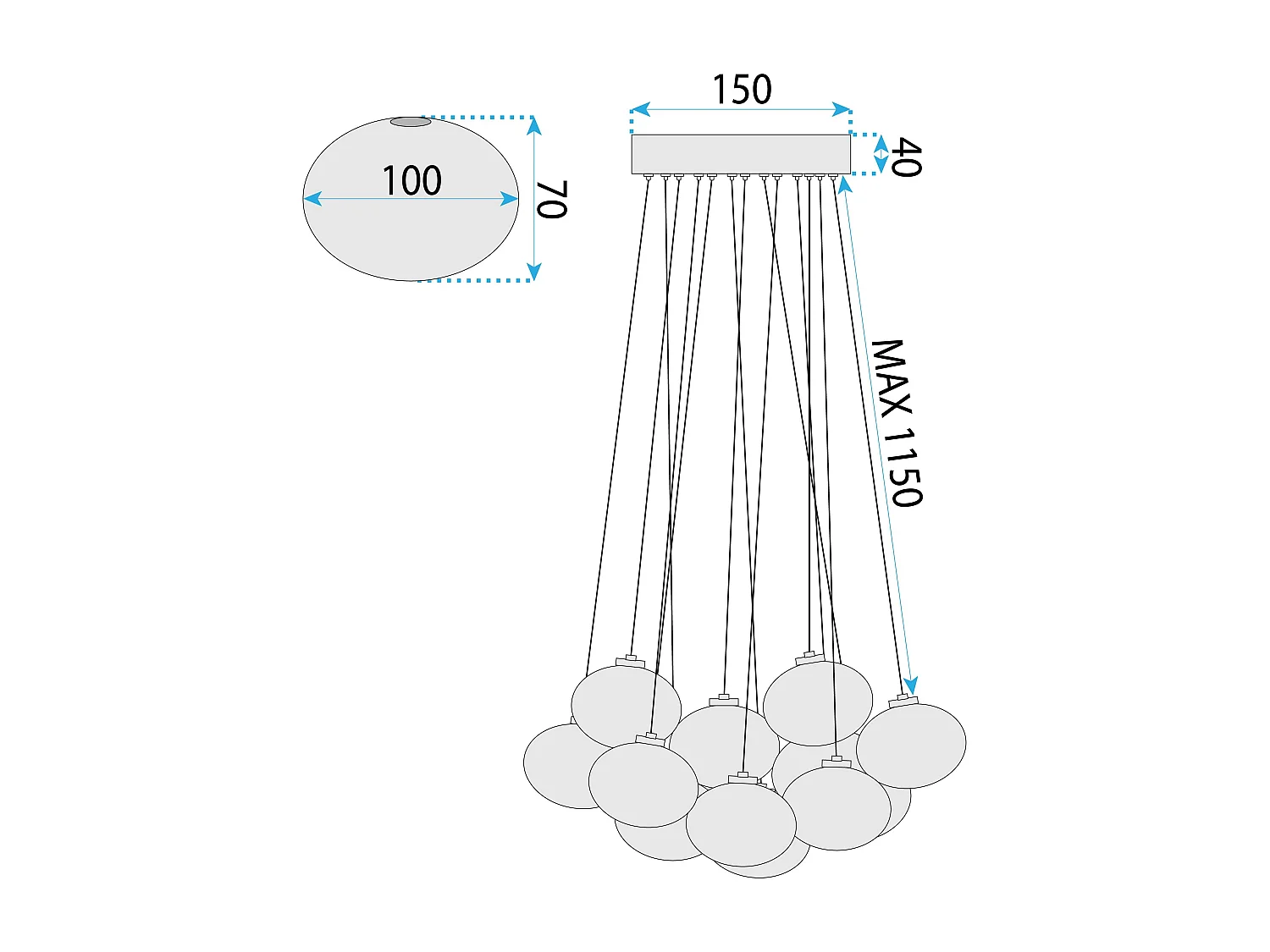 Lampe Toolight Ms025-13Cp Black