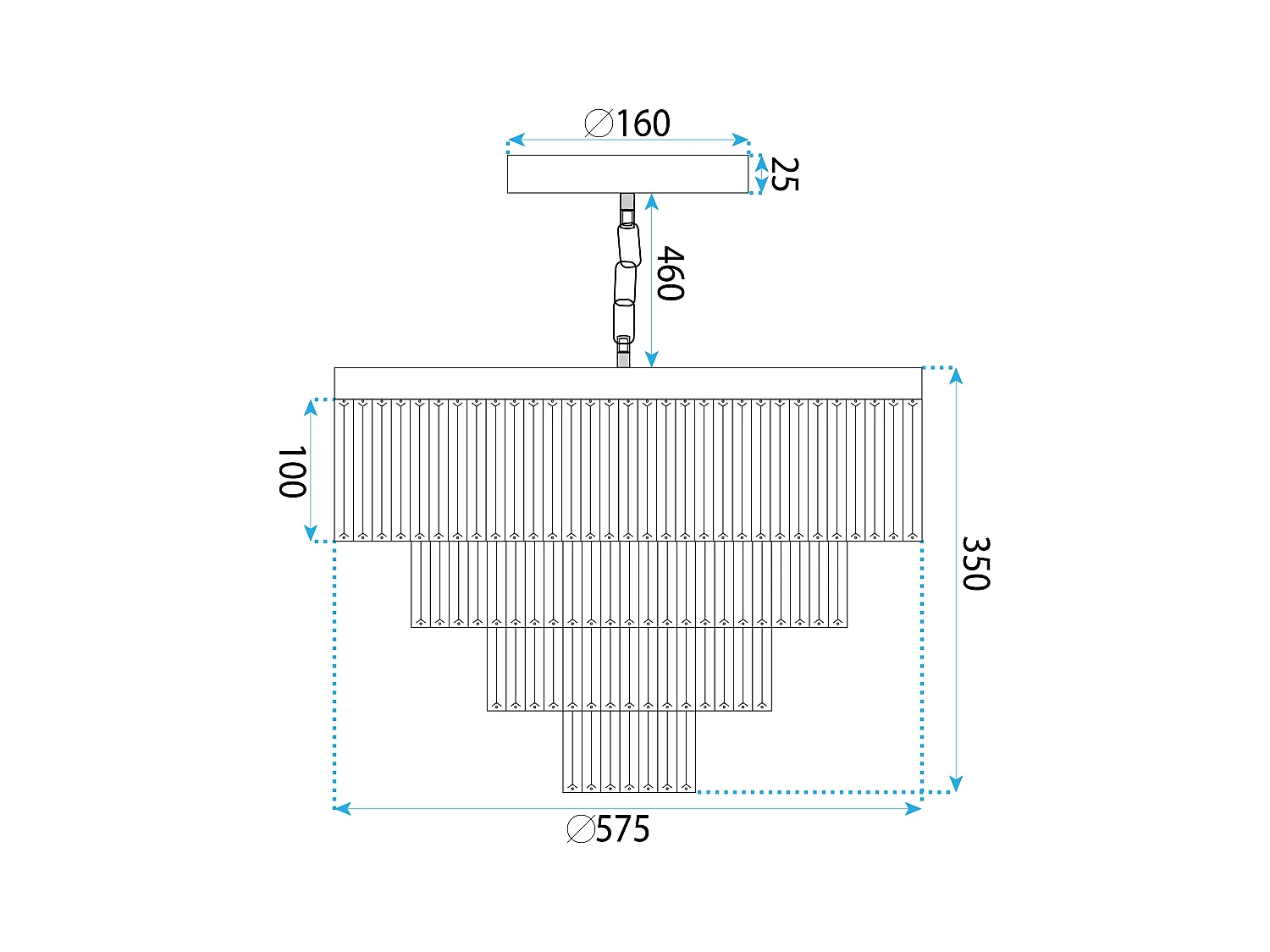 Lampe Toolight App1533-6Cp4 Gold