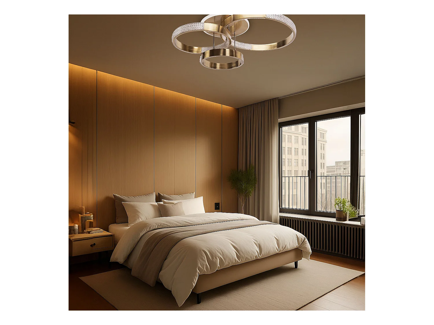 Lampe Led Toolight G004-C Brush Gold