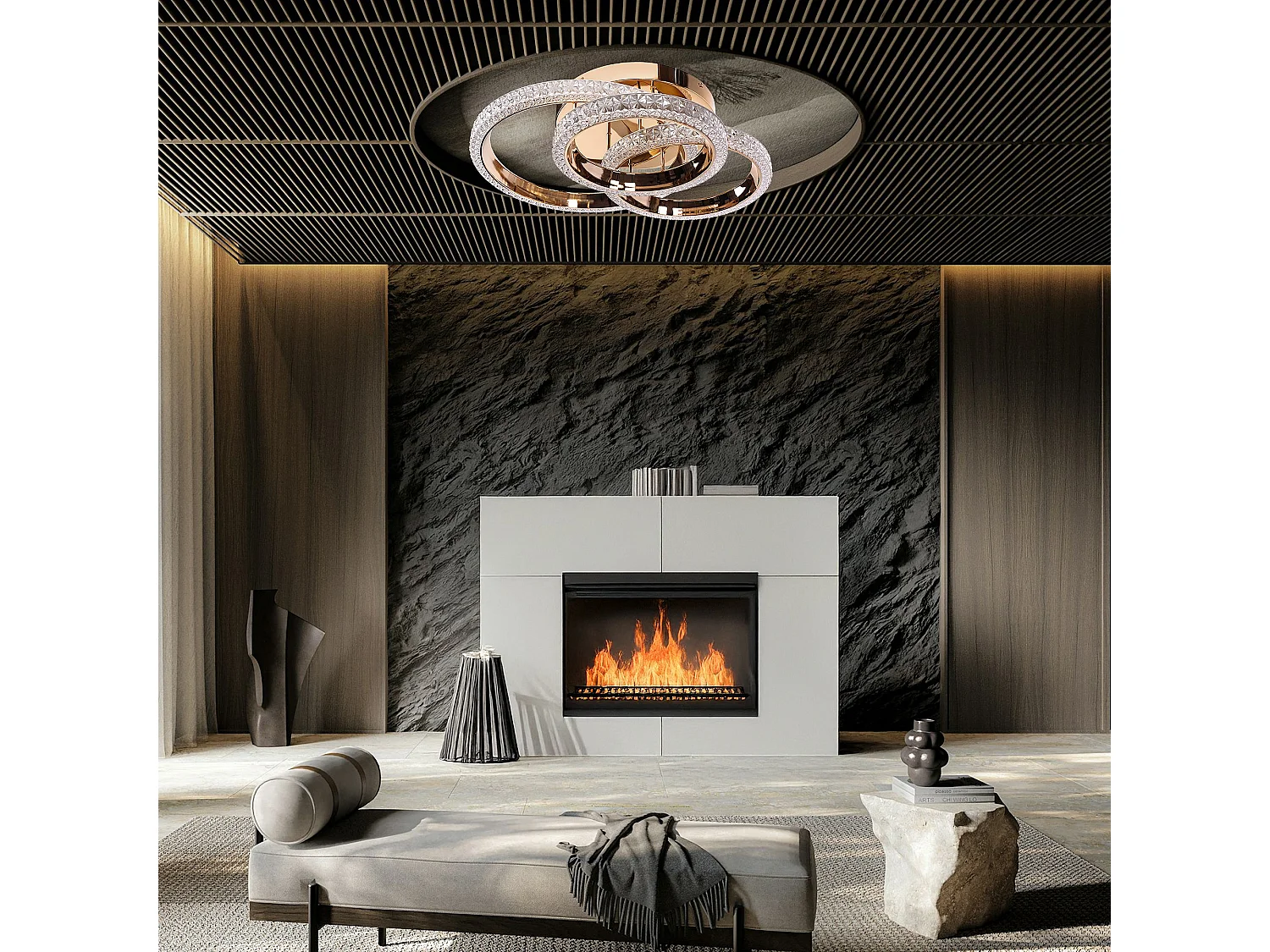 Lampe Led Toolight Ms013-Cp Rose Gold