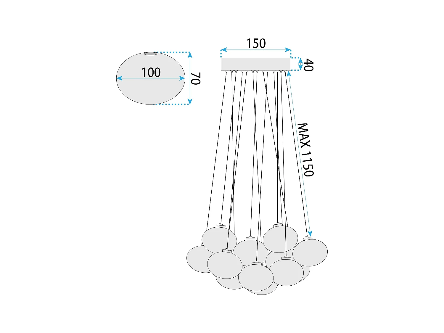 Lampe Toolight Ms024-13Cp Black